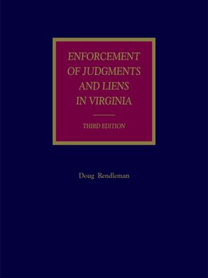 cover image of Enforcement of Judgments and Liens in Virginia